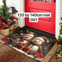 120 by 140cm Christmas Mat