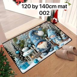 120 by 140cm Christmas Mat