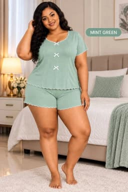 2-PIECE TOP & SHORTS SPANDEX NIGHTWEAR/LOUNGEWEAR SET (NW06)
