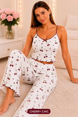 3-PIECE CAMISOLE, SHORTS & PALAZZO SPANDEX NIGHTWEAR/LOUNGEWEAR SET (NW010)