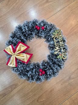 30CM White/Green Christmas Wreath