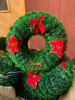 40CM BOW Christmas Wreath