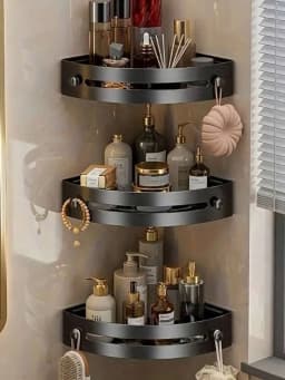 Bathroom corner rack