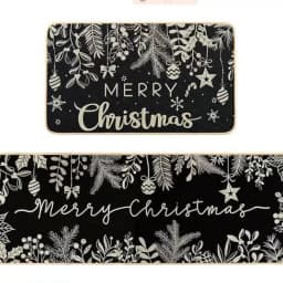 Christmas kitchen anti slip floor mat (001). 50by80 + 50by160