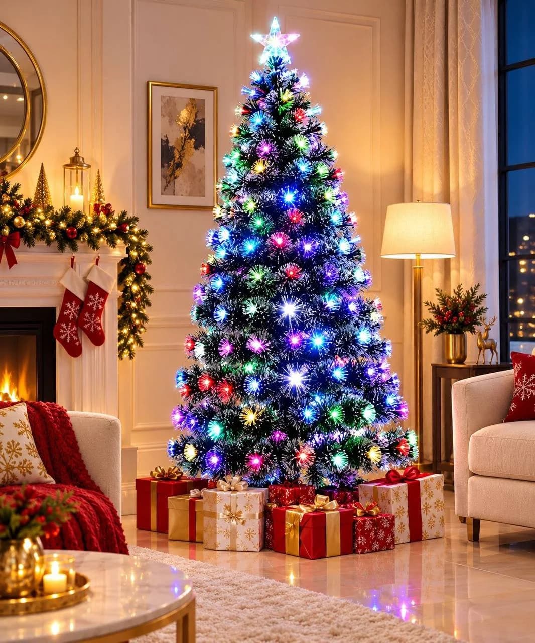 Christmas tree with light (white carton)