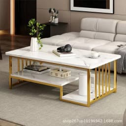 Faux marble center table