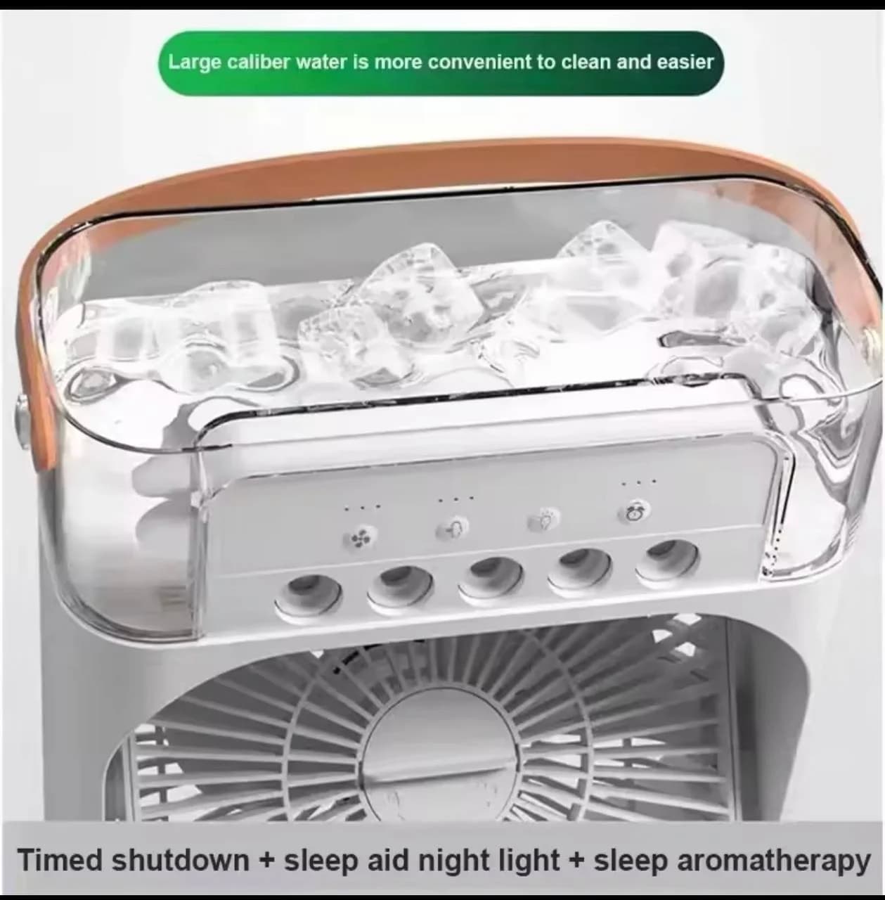 Non rechargeable MIST FAN WTH color CHANGING LED LIGHT