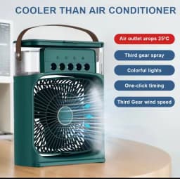 Non rechargeable MIST FAN WTH color CHANGING LED LIGHT